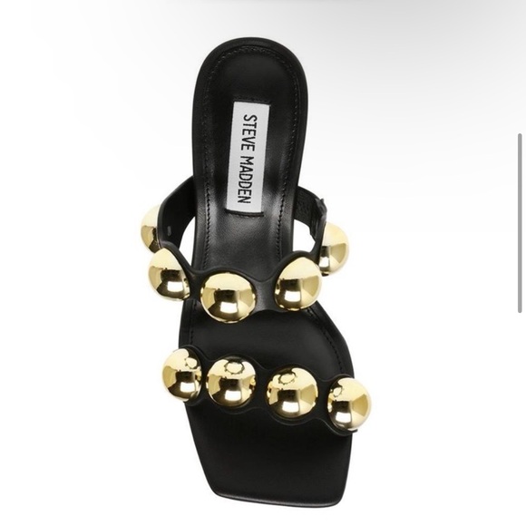 Steve Madden Jovanni Heel sandal black gold - Picture 5 of 7